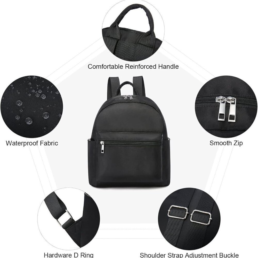 Mini Backpack for Women Light Weight Small Waterproof Backpack Purses Daily - Picture 6 of 7